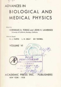 Advances in Biological and Medical Physics Volume VI