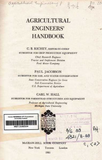 Agricultural Engineers' Handbook