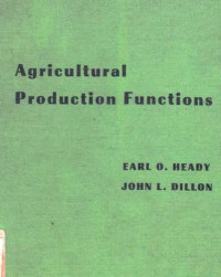 Agricultural Production Functions