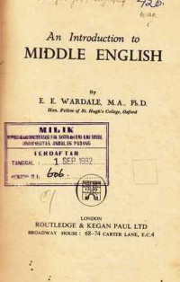 An Introduction to Middle English