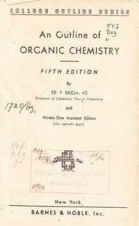 An Outline of Organic Chemistry