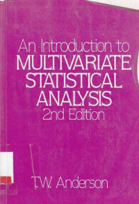 An introduction to multivariate statistical analysis