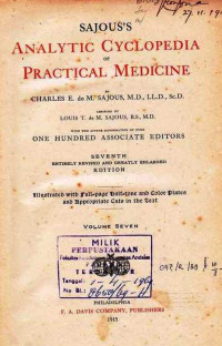 Analytic Cyclopedia Of Pratical Medicine Volume Seven