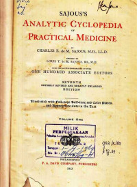 Sajous's Analytic Cyclopedia of Practical Medicine Volume one