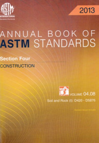 Annual Book of Astm Standards Section 4 Construction