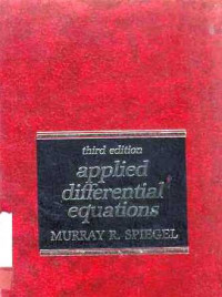 Applied Differential Equations