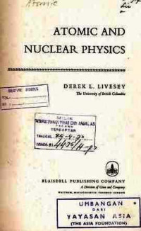 Atomic And Nuclear Physics