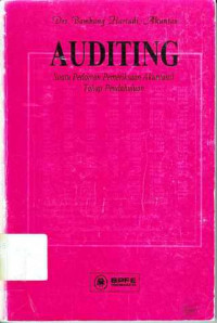 Auditing : Suatu Pedoman Pemeriksaan Akuntansi Tahap Pendahuluan