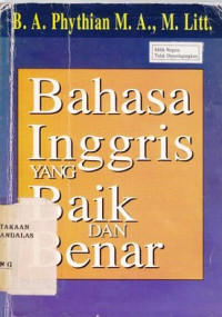 Bahasa Inggris yang baik dan benar