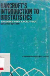 Bancroft's Introduction To Biostatistics