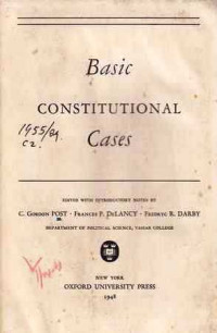 Basic Constitutional Cases