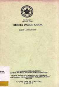 Membangun Pasar Kerja Bulan : Januari 1995