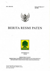 Berita Resmi Paten Nomor 272 Tahun ke 17 Mei 2008