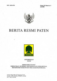 Berita Resmi Paten Nomor 276 Tahun ke 17 Juli 2008