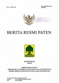 Berita Resmi Paten Nomor 315 Tahun ke 19 April 2010