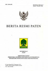 Berita Resmi Paten Edisi Khusus Tahun ke 17