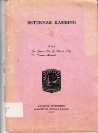 Beternak Kambing