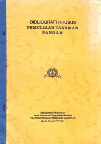 Bibliografi Khusus Pemulihan Tanaman Pangan