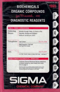 Biochemicals Organic Compounds for Reagents SIGMA Chemical Company