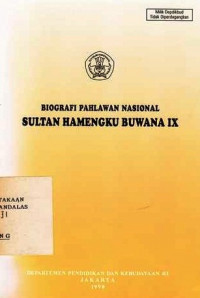 Biografi Pahlawan  Nasional : Sultan Hamengku Buwana IX