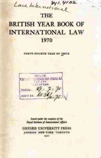 British Year Book Of International Law