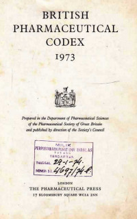 British Pharmaceutical Codex 1973