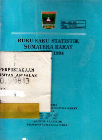 Buku Saku Statistik Sumatera Barat Tahun 1994