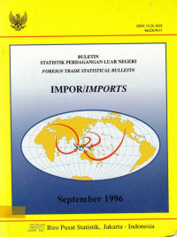 Buletin Statistik Perdagangan Luar Negeri Impor September 1996