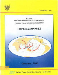 Buletin Statistik Perdagangan Luar Negeri Impor Oktober 2000