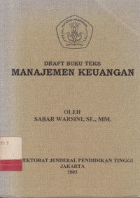 Draft buku teks Manajemen Keuangan