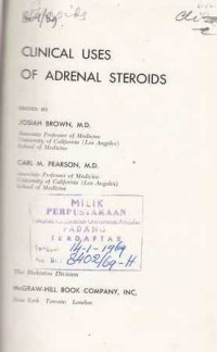 CLINICAL Uses Of Adrenal Steroids