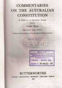 COMMENTARIES On The Australian Constitution