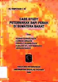 Case Study Peternakan Sapi Perah Di Sumatera Barat