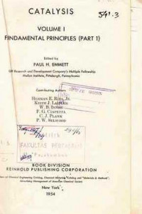 Catalysis Volume I Fundamental Principles (Part 1)