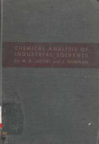 Chemical Analysis Of Industrial Solvents