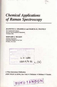 Chemical Applications of Raman Spectroscopy