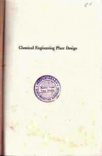 Chemical Engineering Plant Design