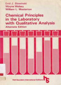 Chemical Principles In The Laboratory : With Qualitative Analysis