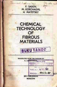 Chemical Technology of Fibrous Materials  F.Sadov