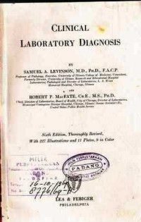 Clinical Laboratory Diagnosis