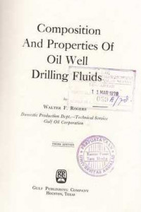 Composition And Properties Of Oil Well Drilling Fluids