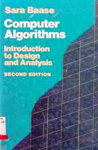 Computer algorithms  Introduction to design and analysis