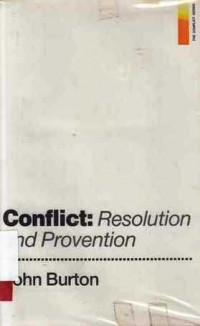 Conflict; Resolution And Provention