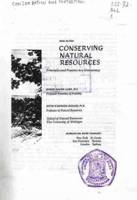 Conserving Natural Resources