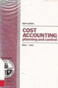 Cost Accounting : Planning and Control