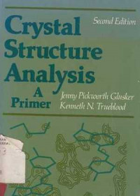 Crystal Structure Analysis A Primer