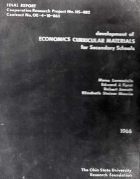 DEVELOPMENT Of Economics Curricular Materials For Secondary Schools