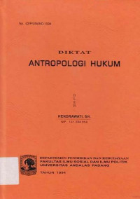 Antropologi Hukum : Diktat