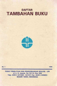 Daftar Tambahan Buku No. 1 1996