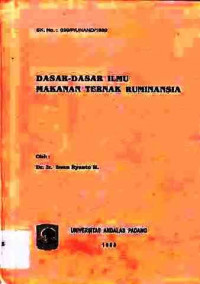 Dasar-Dasar Ilmu Makanan Ternak Ruminansia